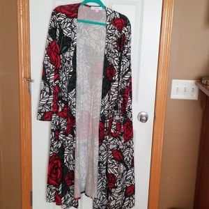 EUC XL stained glass rose print Lularoe Sarah